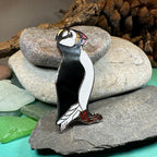 Enamel Scottish Puffin Brooch