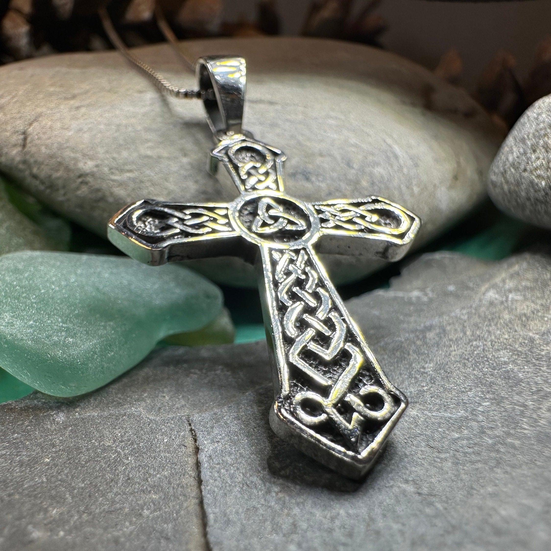 Holy Spirit Celtic Cross Necklace