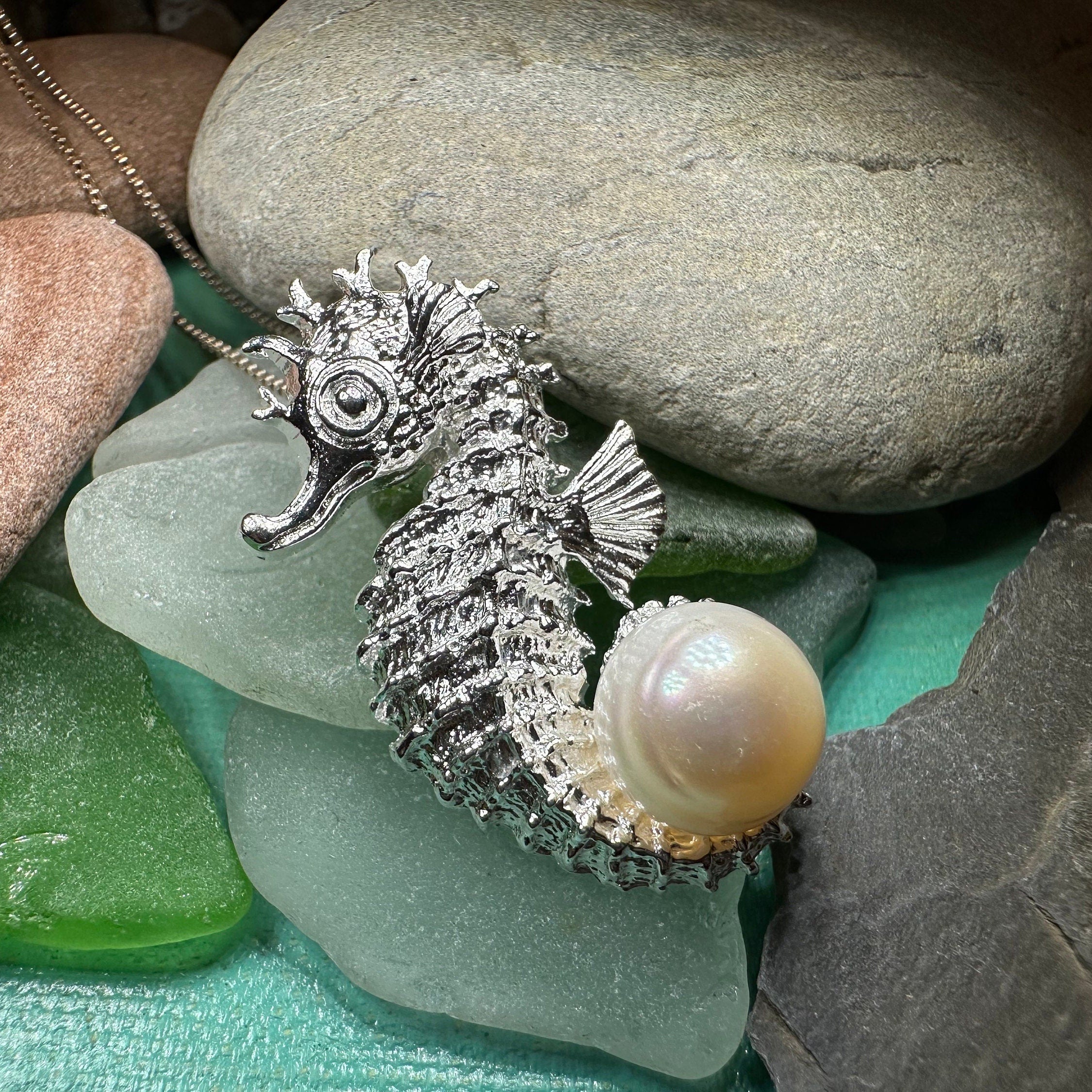 Pearl Seahorse Necklace