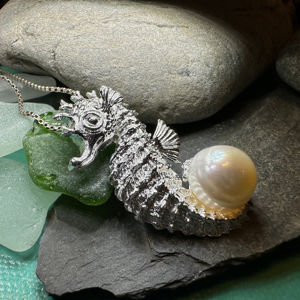 Pearl Seahorse Necklace