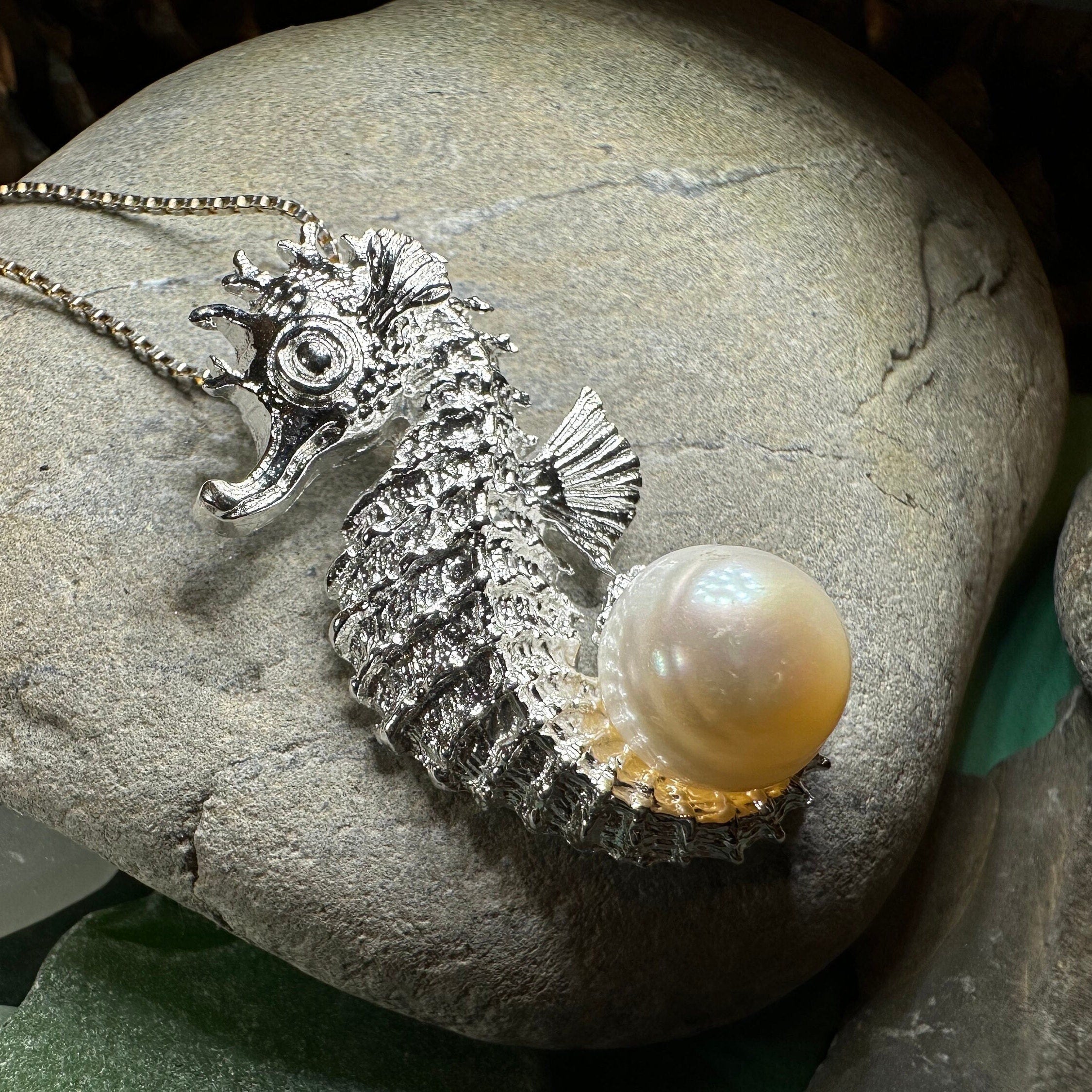 Pearl Seahorse Necklace