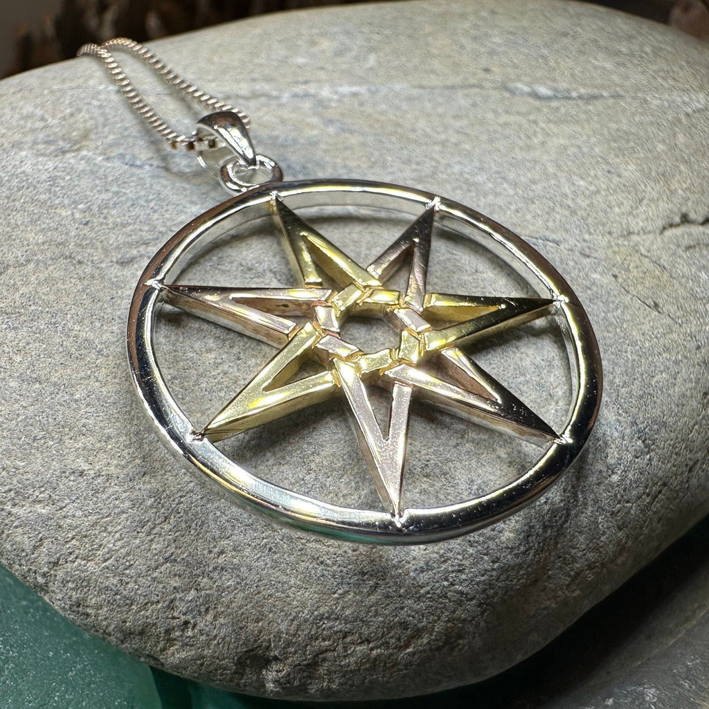 Three Tone Elven Star Necklace