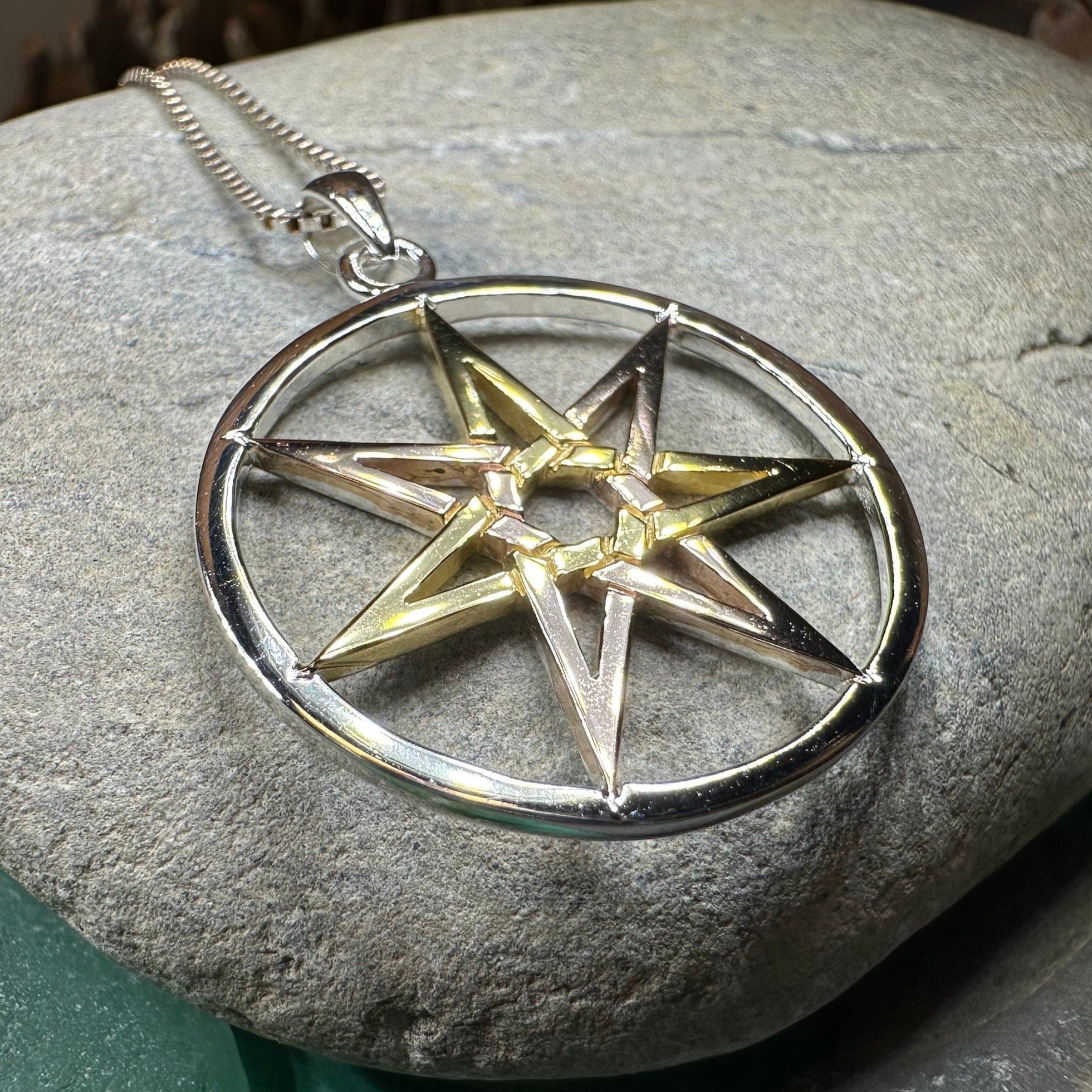 Three Tone Elven Star Necklace