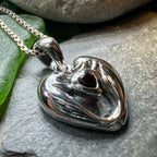 Manatee Love Garnet Necklace