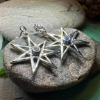 Elven Star Moonstone Earrings