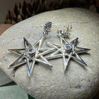 Elven Star Moonstone Earrings