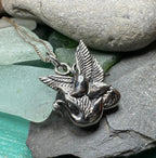 Irish Children of Lir Swan Necklace