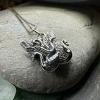 Irish Children of Lir Swan Necklace