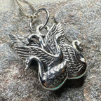 Irish Children of Lir Swan Necklace