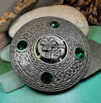 Irish Pride Claddagh Plaid Pin