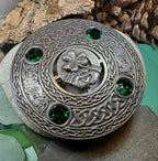 Irish Pride Claddagh Plaid Pin