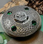 Irish Pride Claddagh Plaid Pin