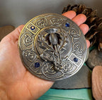 Scottish Pride Thistle Plaid Pin