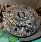 Scottish Pride Thistle Plaid Pin