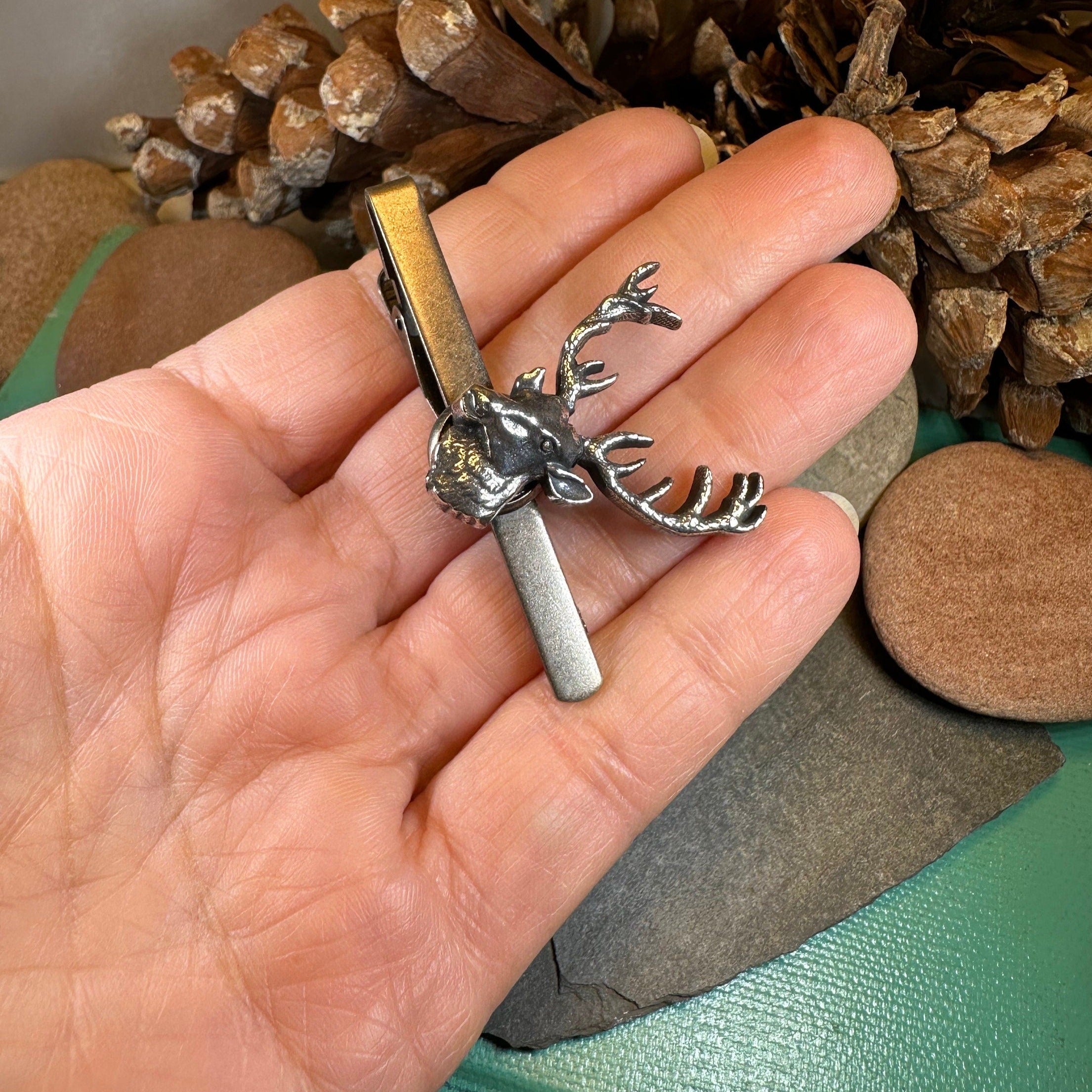 Noble Stag Pewter Tie Bar