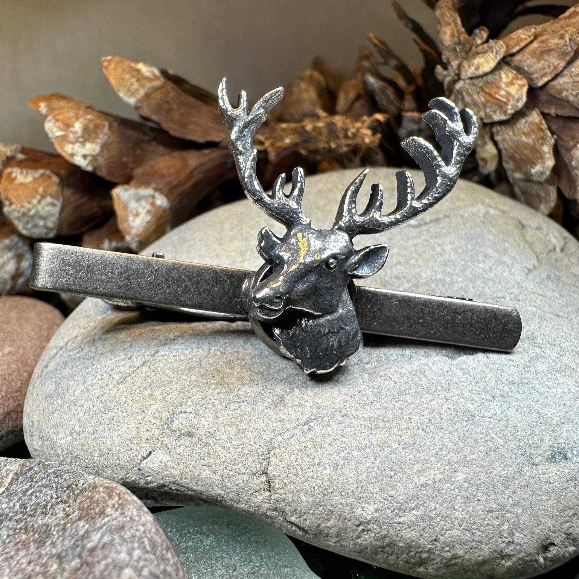 Noble Stag Pewter Tie Bar
