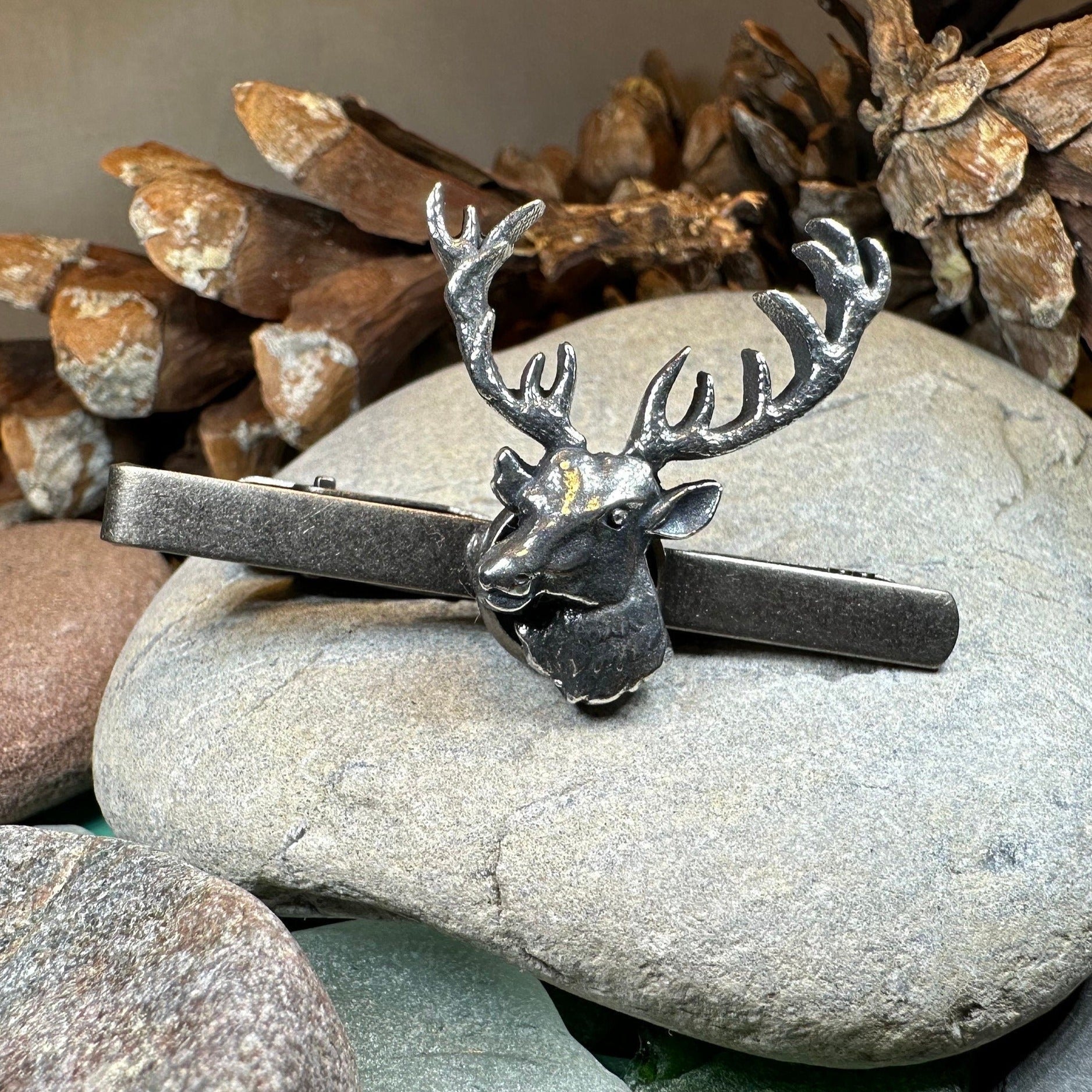 Noble Stag Pewter Tie Bar