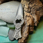Irish Claddagh & Trinity Knot Kilt Pin