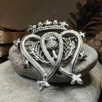 Pewter Thistle Luckenbooth Brooch