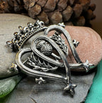 Pewter Thistle Luckenbooth Brooch