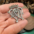 Pewter Thistle Luckenbooth Brooch