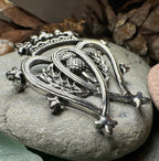 Pewter Thistle Luckenbooth Brooch