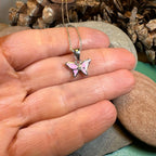 Petite Opal Butterfly Necklace