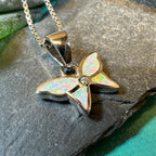 Petite Opal Butterfly Necklace