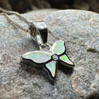 Petite Opal Butterfly Necklace