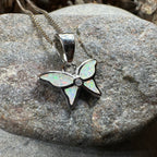 Petite Opal Butterfly Necklace