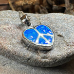 Peace Sign Opal Necklace