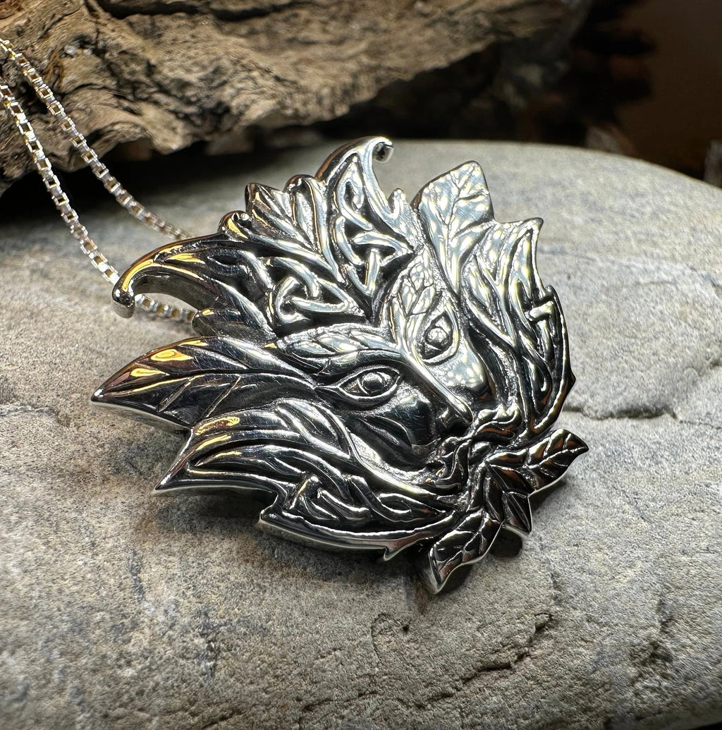 Celtic Green Man Necklace