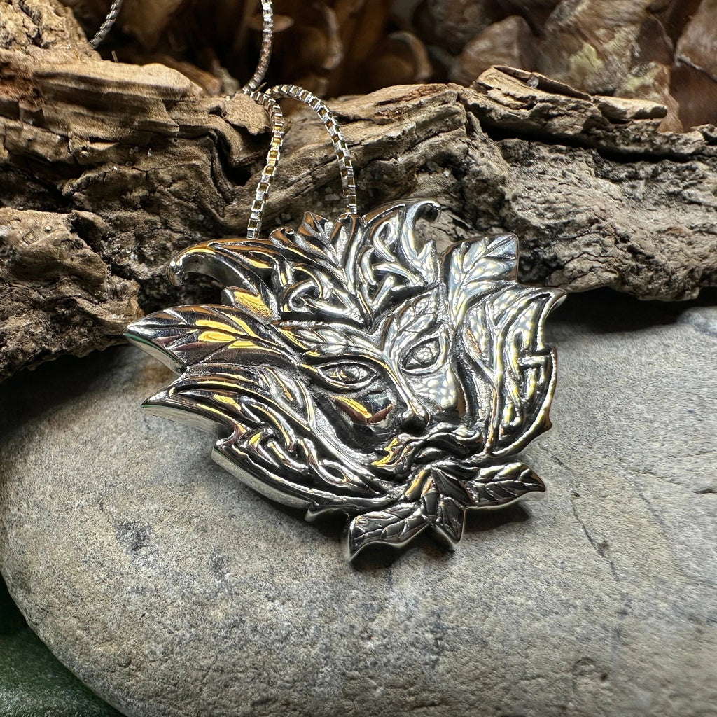 Celtic Green Man Necklace