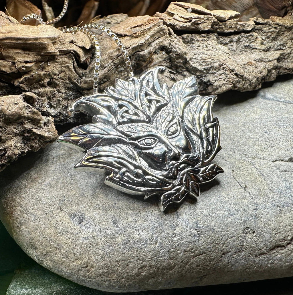 Celtic Green Man Necklace