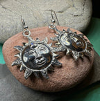 Celtic Skies Sun Moonstone Earrings