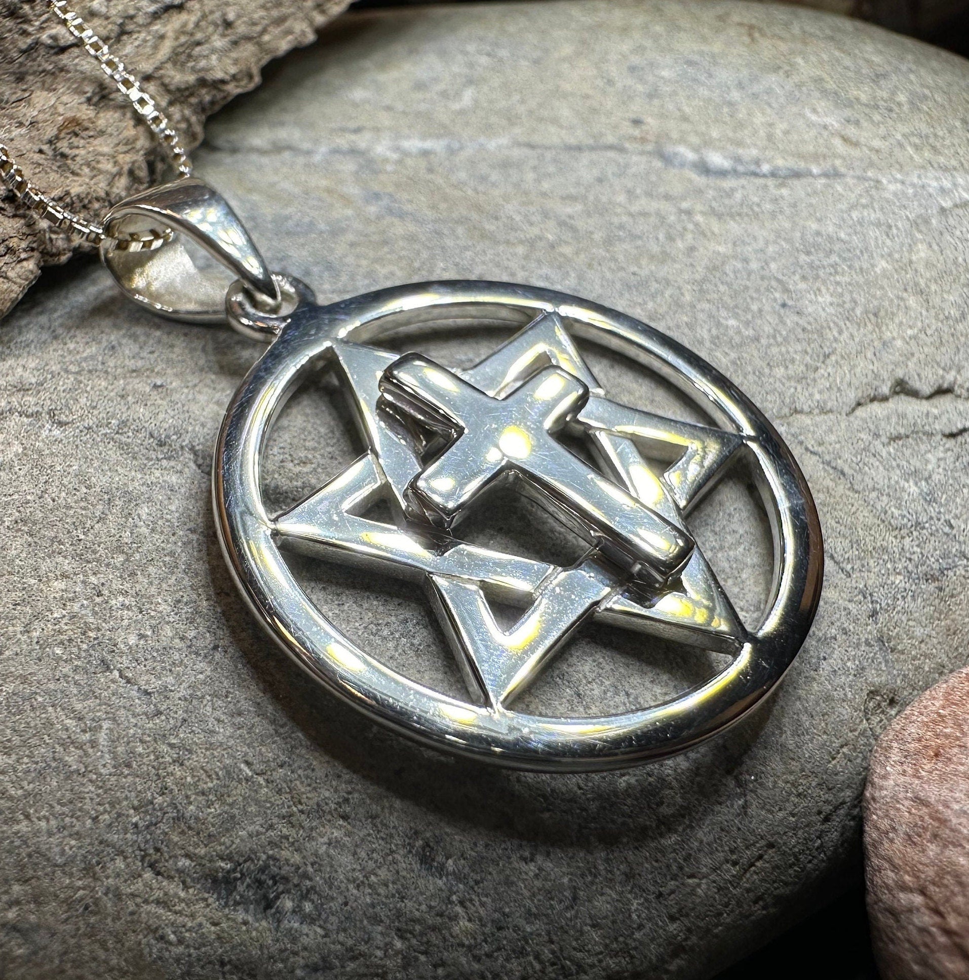 Star of David Cross Necklace