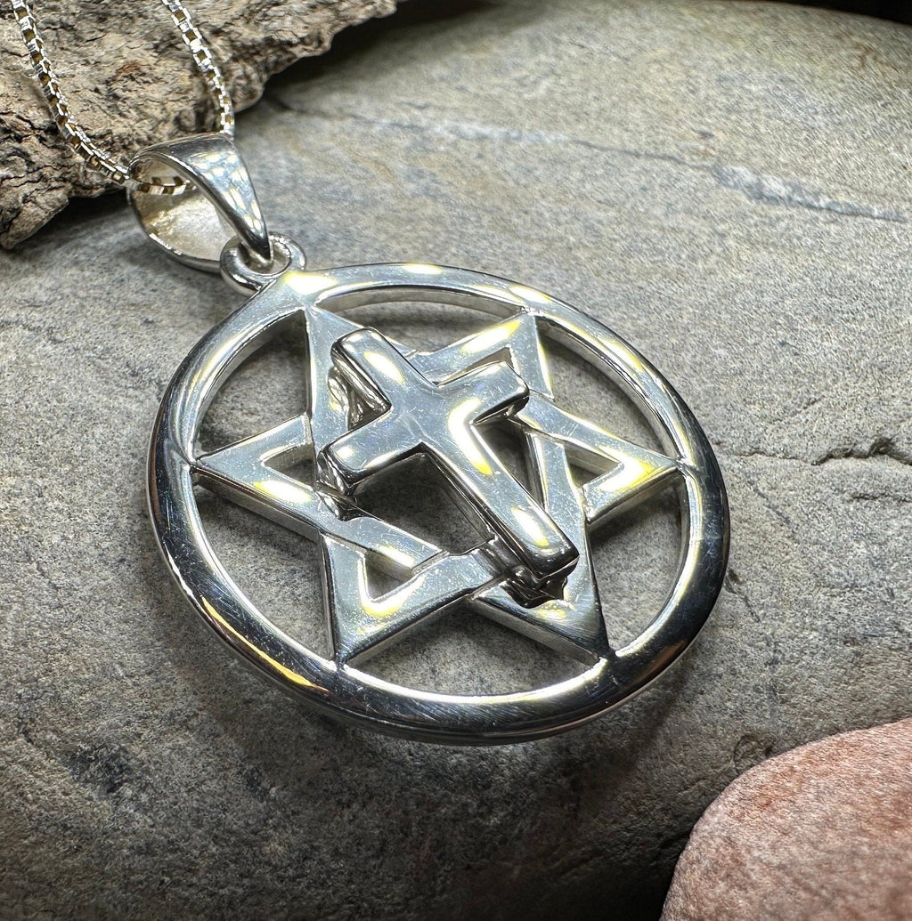 Star of David Cross Necklace