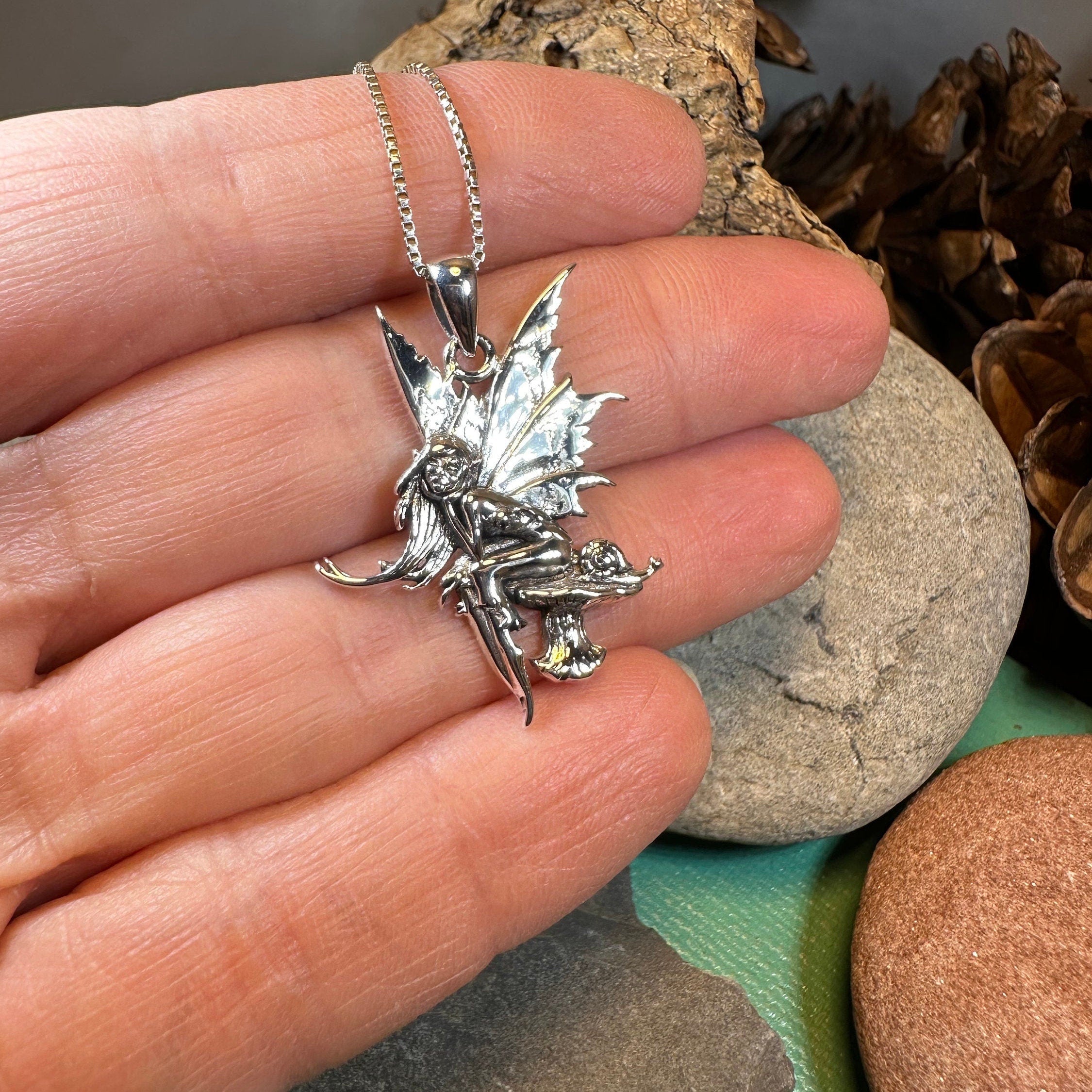 Toadstool Fairy Necklace