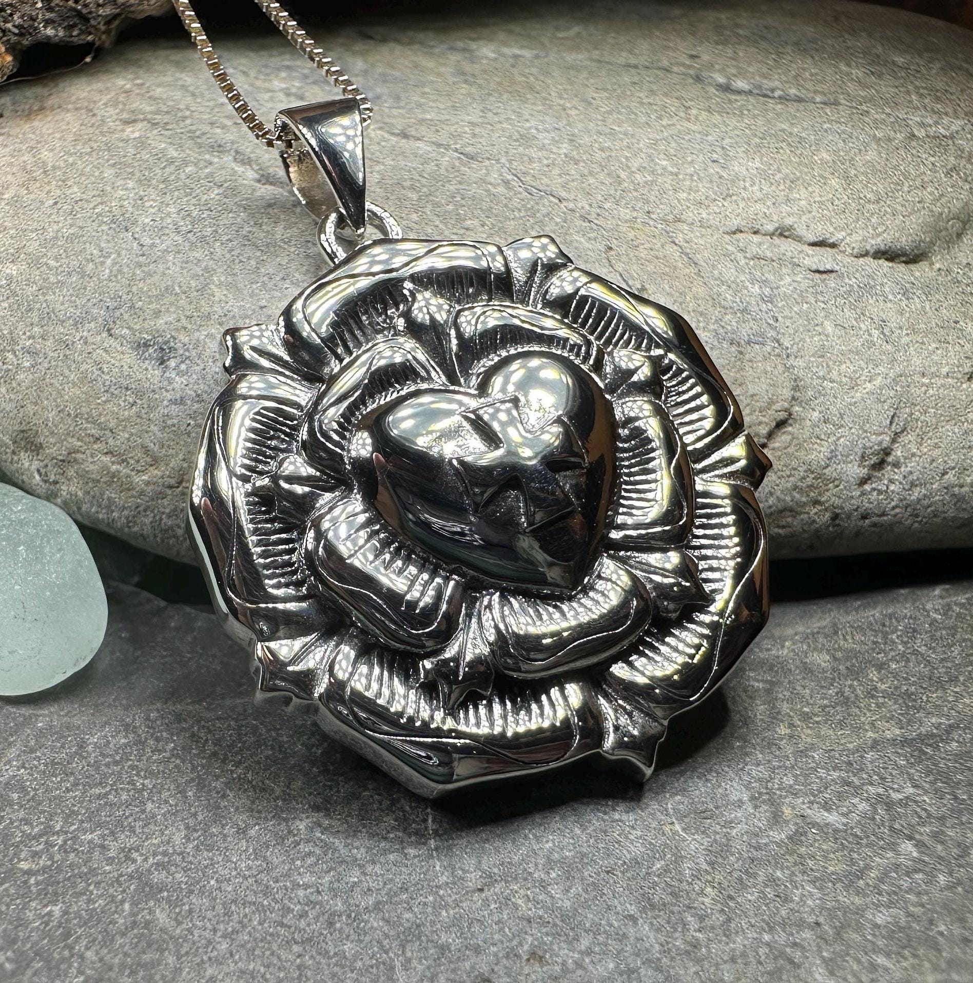 Celtic Rose Cross Necklace