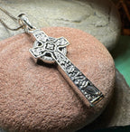 The Quinn Harp Celtic Cross Necklace