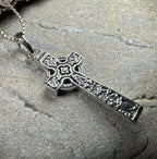 The Quinn Harp Celtic Cross Necklace