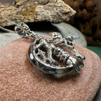 Crescent Moon Italian Cimaruta Pendant