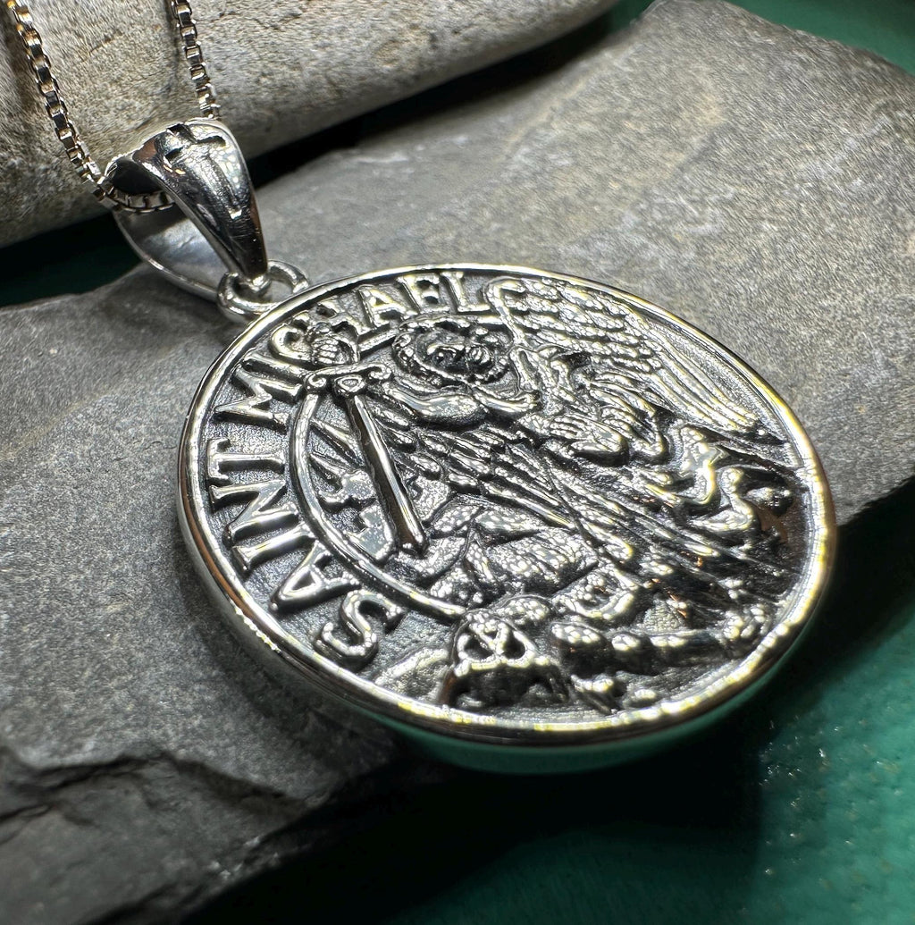 Scales of Justice Saint Michael Pendant