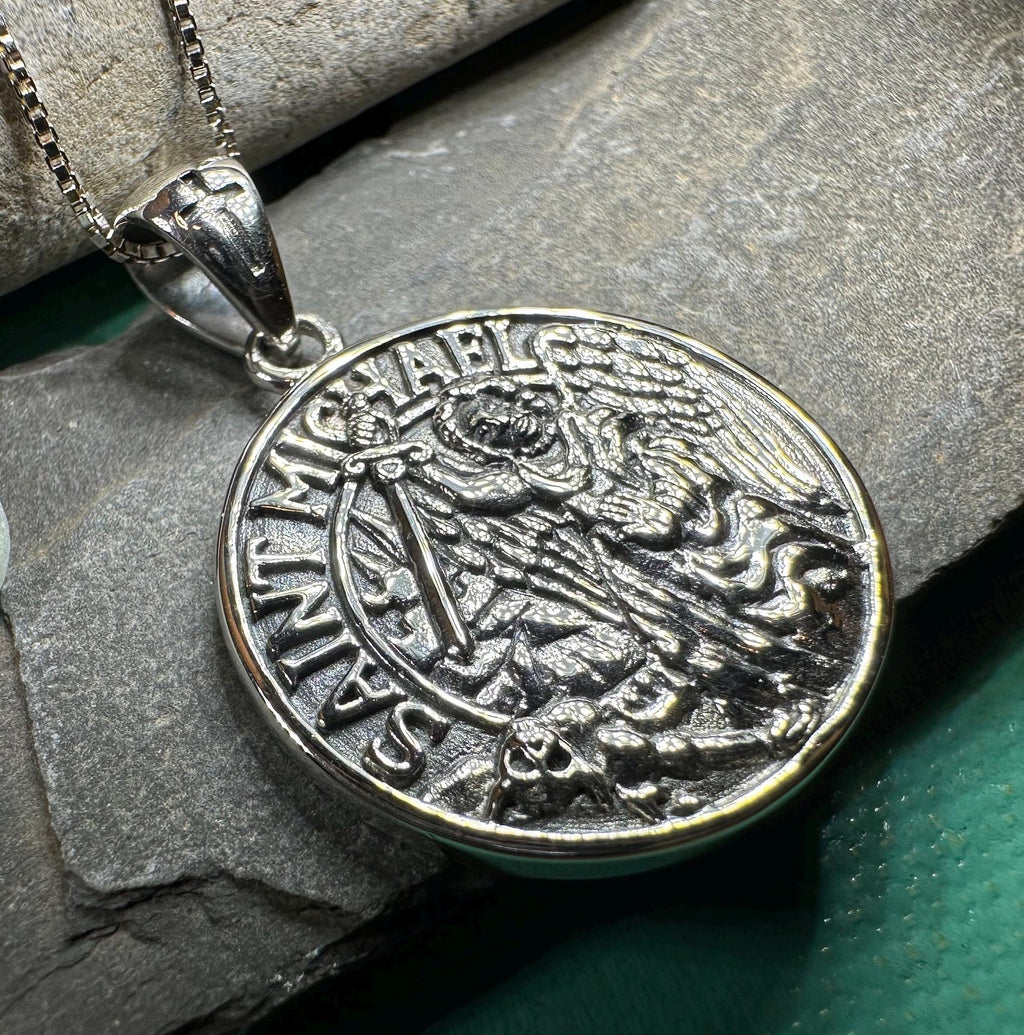 Scales of Justice Saint Michael Pendant