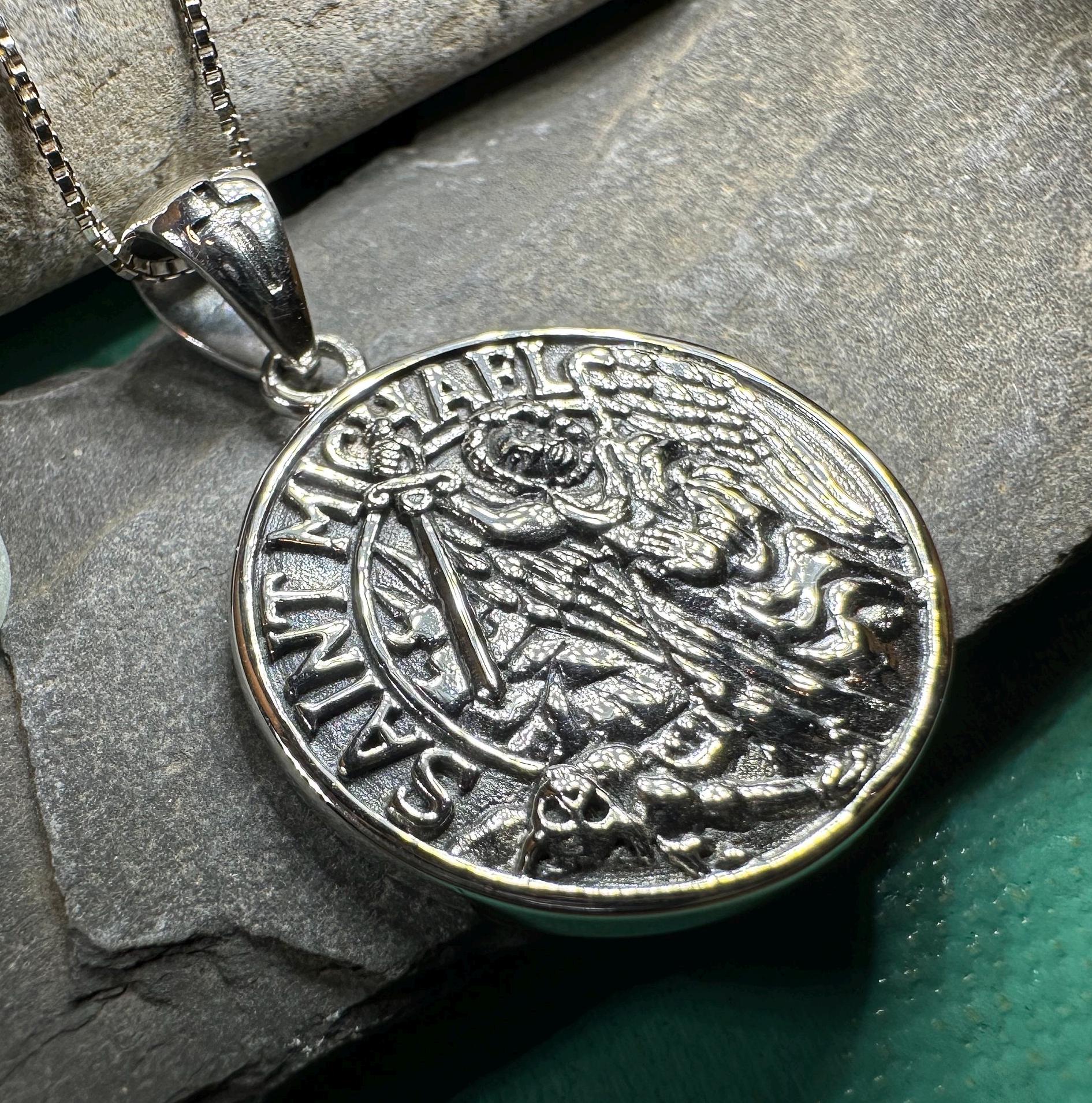 Scales of Justice Saint Michael Pendant