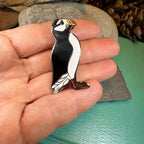 Enamel Scottish Puffin Brooch