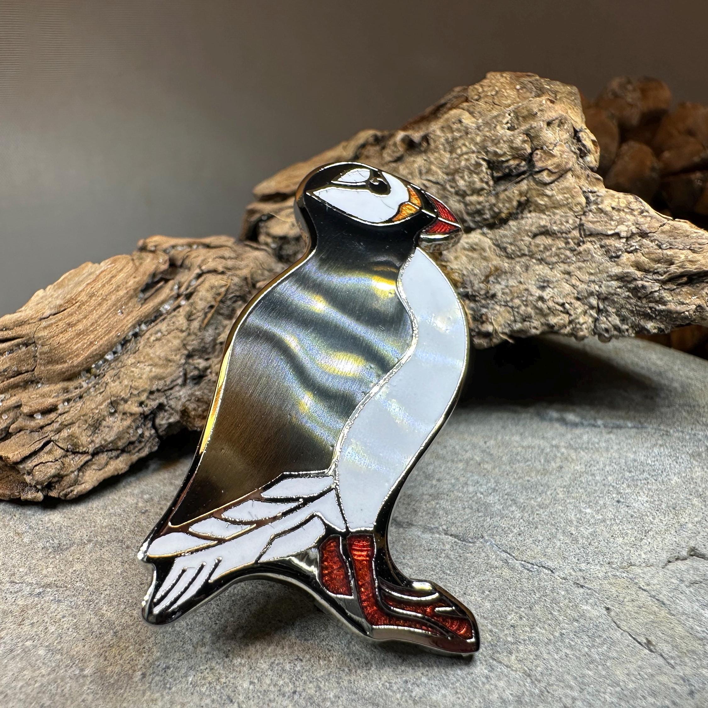 Enamel Scottish Puffin Brooch