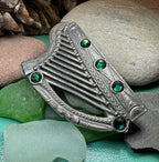 Boru Celtic Harp Brooch