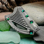 Boru Celtic Harp Brooch