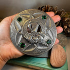 Irish Trinity Claddagh Plaid Pin